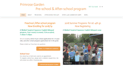 Desktop Screenshot of primrose-garden.com